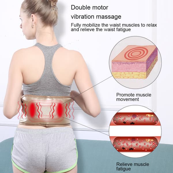 Midjebälte Moxibustion Varm Kompress Massage Midjeskydds Bälte Varm Midja