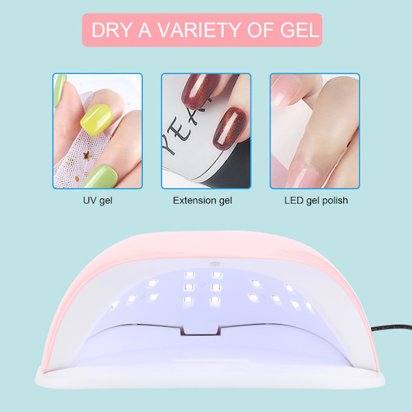 120W Professionell LED UV Gel Nagellack Torklampa Mode Nagelhärdningsmaskin