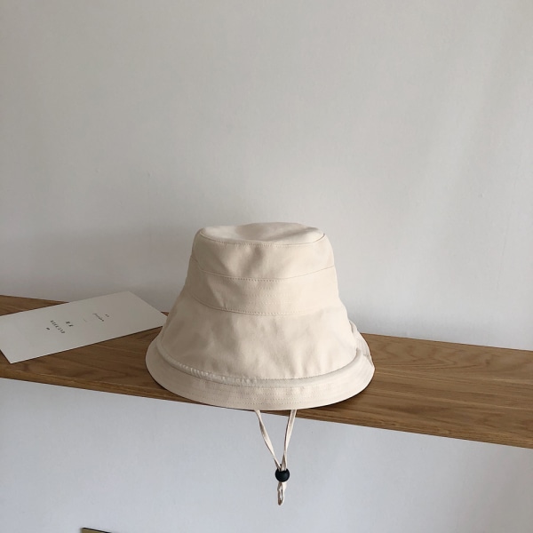 Unisex Bucket Hat Solskydd Cap Fiske Utomhus Sol Beach Hat-Vit