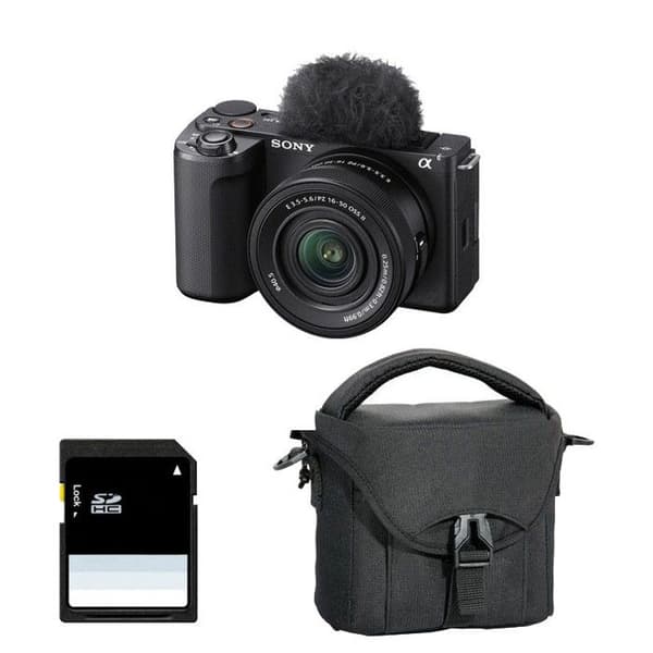 SONY ALPHA ZV-E10 II SORT + 16-50 PZ II + Taske + SD 8 GB