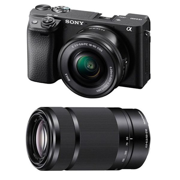 SONY ALPHA 6400 MUSTA + 16-50 + 55-210
