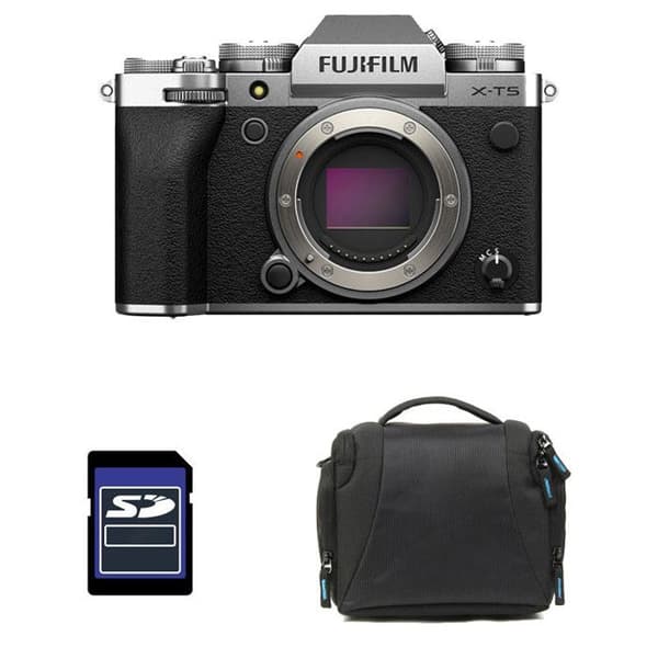 FUJIFILM X-T5 NU Sølv + Taske + SD-kort 8 GB