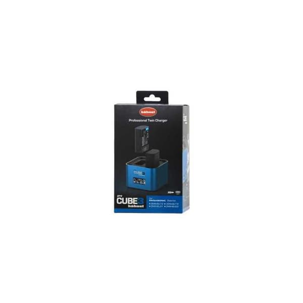 HAHNEL ProCube3 Oplader kompatibel med Panasonic DMW-BLC12. BLF19. BLJ31. BLK-22. Blå