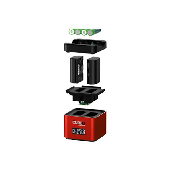 HAHNEL ProCube3 Laddare kompatibel med Canon LP-E6. E6N. E6NH. E6P. LP-E8. LP-E17