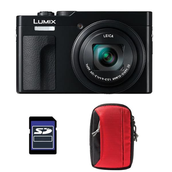 PANASONIC Lumix TZ99 Svart + Väska + SD-kort 16 GB