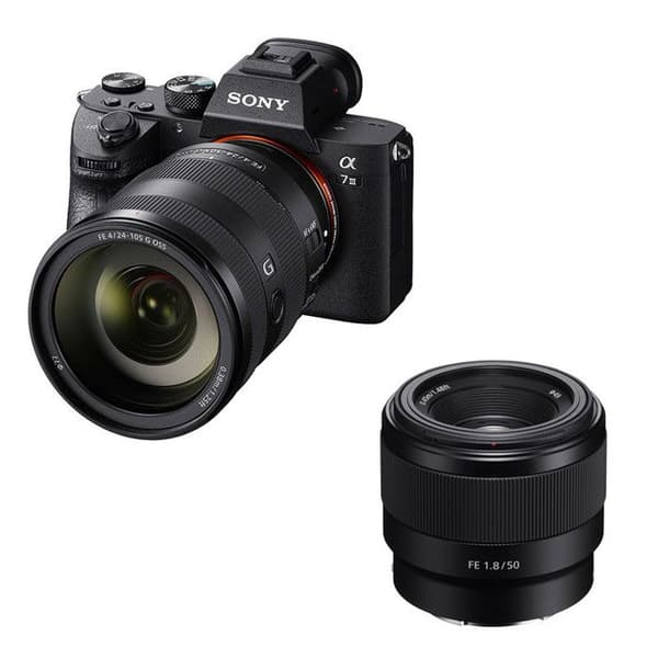 SONY ALPHA 7 III + Objektiv FE 24-105mm + FE 50mm f/1.8