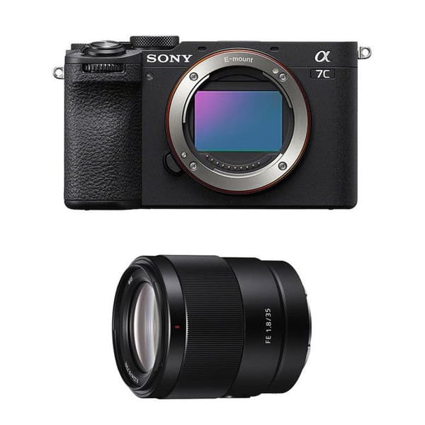 SONY ALPHA 7C II SVART + FE 35mm f/1.8