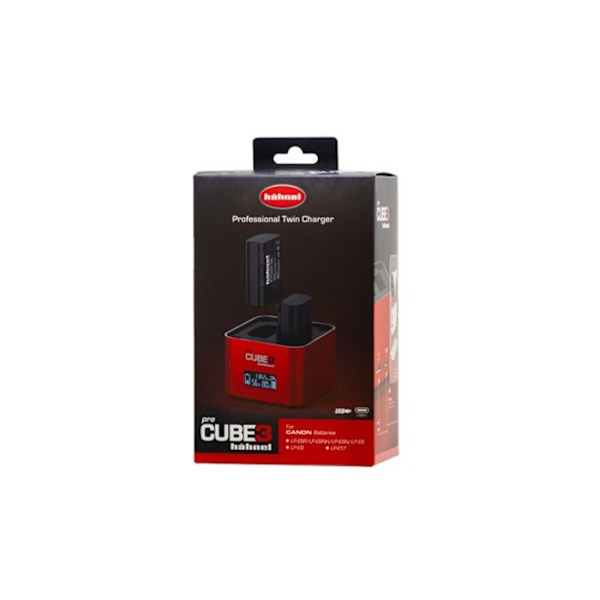 HAHNEL ProCube3 Laddare kompatibel med Canon LP-E6. E6N. E6NH. E6P. LP-E8. LP-E17