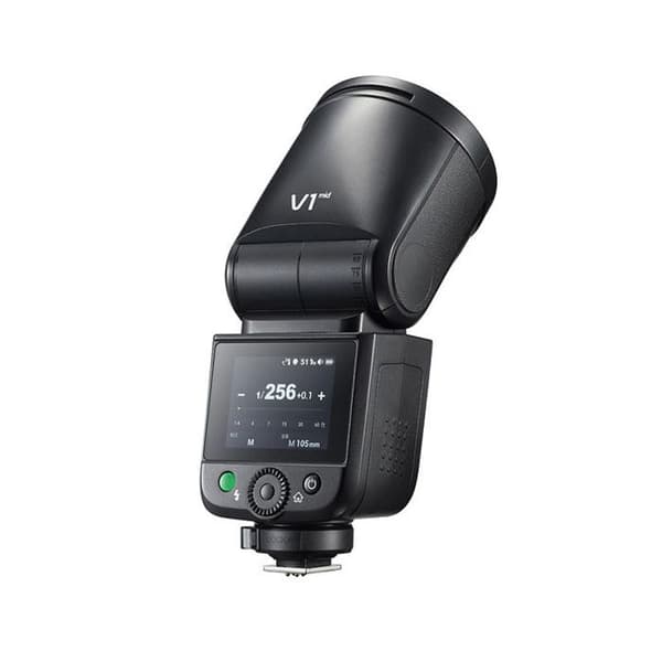 Flash - GODOX - V1 Mid (kompatibel med OM System) - Godox Optik - Berøringskontrol - Genbrug 1,7s / 650 blink