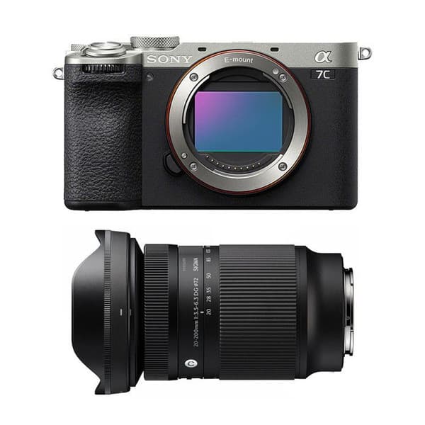 SONY Alpha 7C II Silver + Objektiv SIGMA 20-200mm f/3.5-6.3 Contemporary