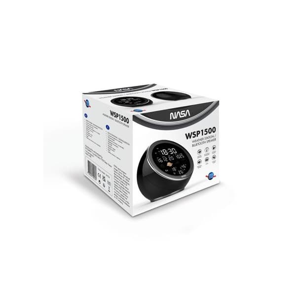 NASA Vejrstation med Bluetooth-højttaler Sort - WSP1500 Nero