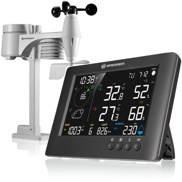 BRESSER Langaton sääasema 7 in 1 Wifi TB- 7002582 Svart