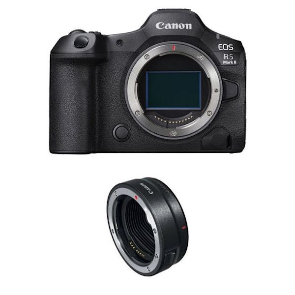 CANON EOS R5 MARK II nu + EF-EOS-R adapter