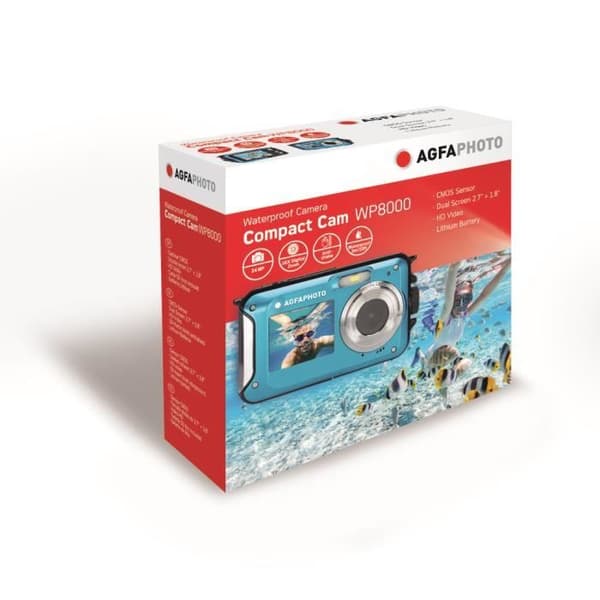 AGFAPHOTO Realishot WP8000 Blå - Vandtæt Digitalkamera