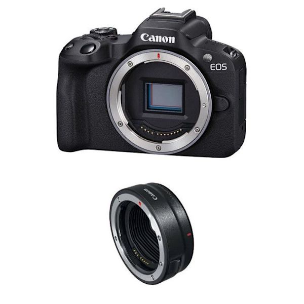CANON EOS R50 + EF-EOS R adapter