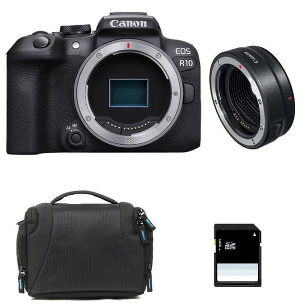 CANON EOS R10 + Taske + 8 GB SD-kort + EF-EOS R adapter