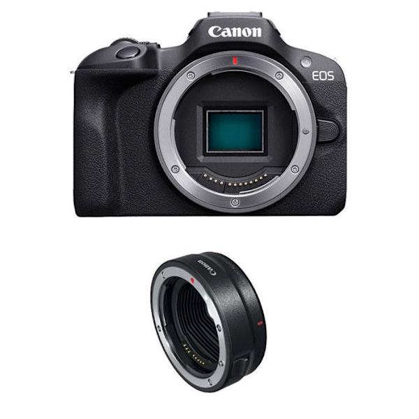 CANON EOS R100 + EF-EOS R adapter
