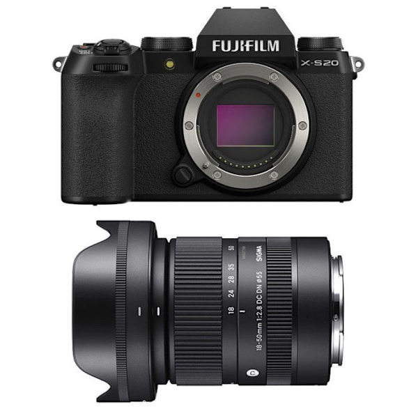FUJIFILM X-S20 SORT + SIGMA 18-50mm