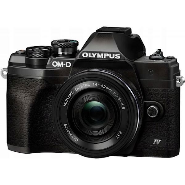 Hybridkamera - OLYMPUS - OM-D E-M10 Mark IV - 20 Megapixels - 4K - Sort