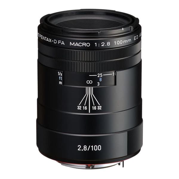 PENTAX Objektiv HD DFA 100mm Makro f/2.8 ED AW Sort