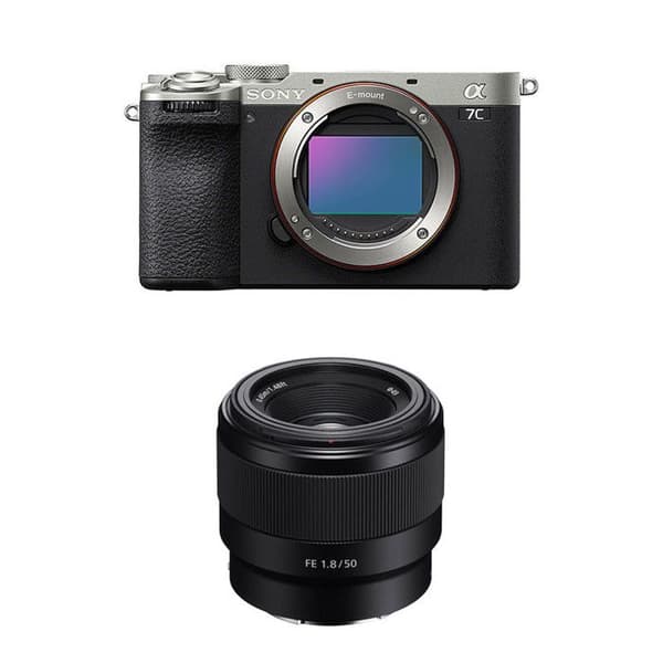 SONY ALPHA 7C II Silver + Objektiv FE 50mm f/1.8