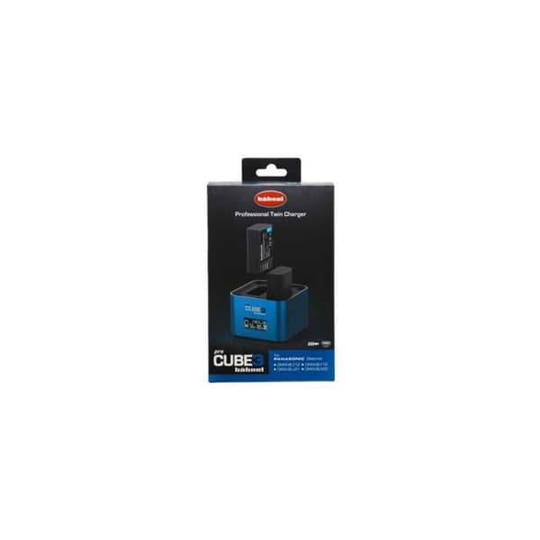 HAHNEL ProCube3 Oplader kompatibel med Panasonic DMW-BLC12. BLF19. BLJ31. BLK-22. Blå