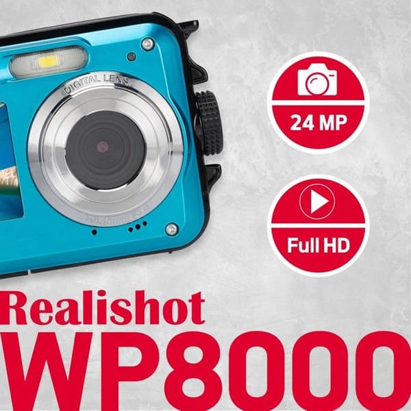 AGFAPHOTO Realishot WP8000 Blå - Vattentät Digitalkamera