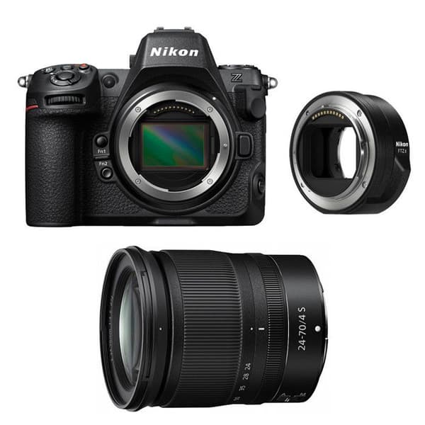 NIKON Z8 + Z 24-70mm f/4 S + FTZ II -sovitin