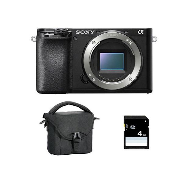 SONY ALPHA 6100 SORT NU + Taske + SD 8 GB