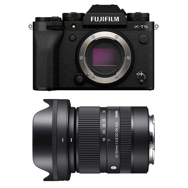 FUJIFILM X-T5 SVART + SIGMA 18-50