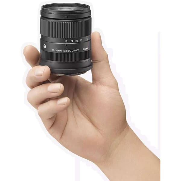 Sigma 18 50 mm F2.8 DC DN C RF Musta objektiivi Canon RF -kiinnitykselle