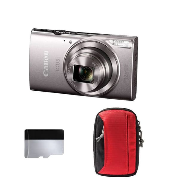 CANON Compact Ixus 285 HS A Hopea + Laukku + SD-kortti 8Go