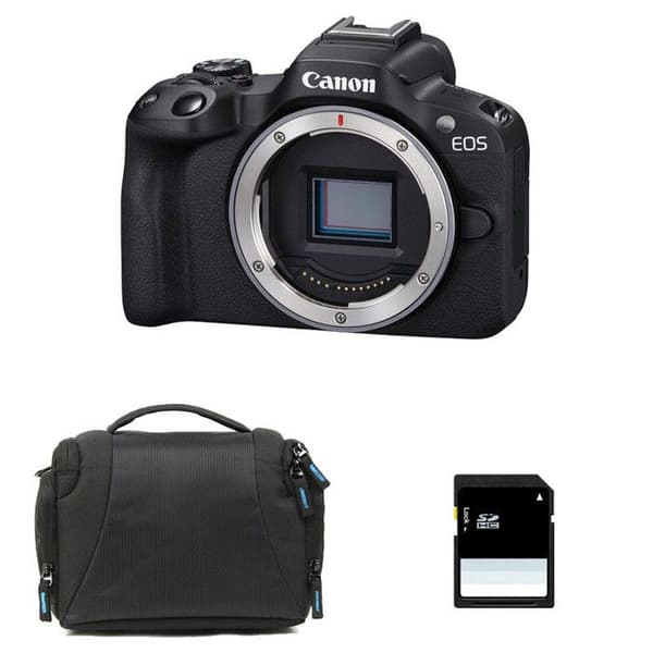 CANON EOS R50 Nu + Väska + SD-kort 8 Go