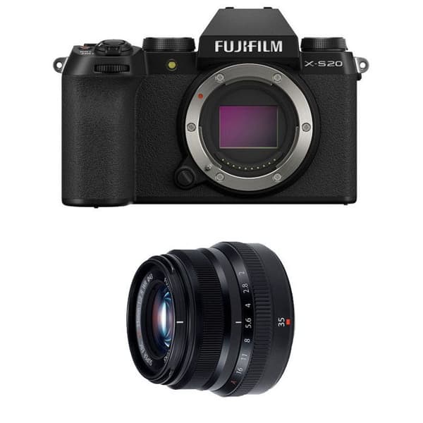 FUJIFILM X-S20 SVART + 35mm f/2 WR