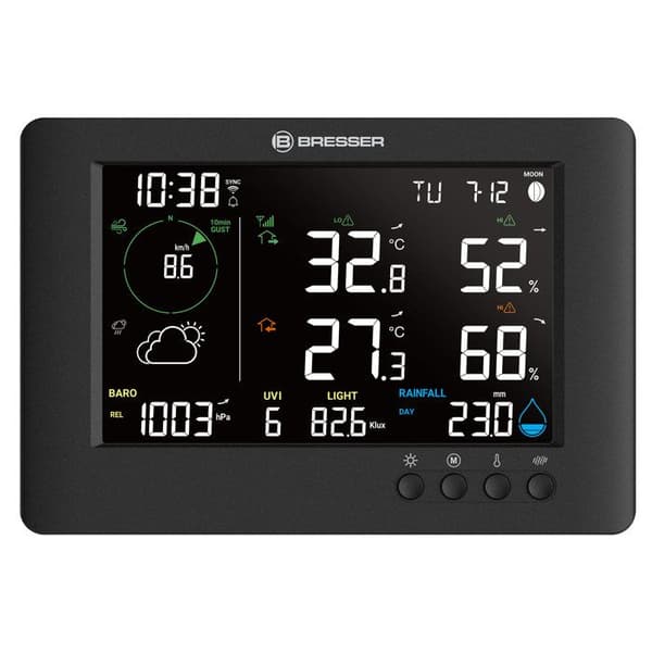 BRESSER Langaton sääasema 7 in 1 Wifi TB- 7002582 Svart
