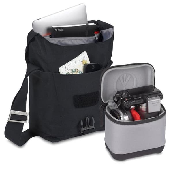Kamerataske - Manfrotto - Allegra 10 - Sort - Rum til PC - Transportrem