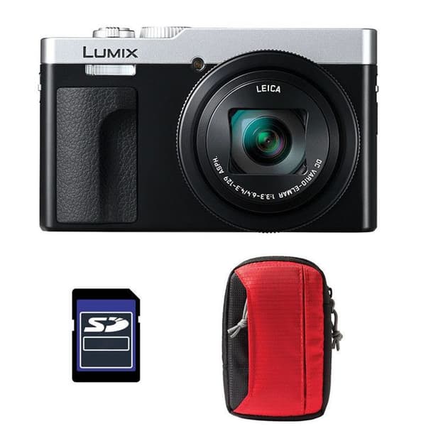 PANASONIC Lumix TZ99 Silver + Väska + SD-kort 16 GB
