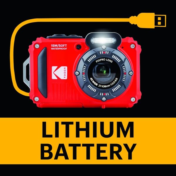 Kompakt - KODAK - Pixpro WPZ2 - 16 MP - Vattentät 15 m - Full HD-video