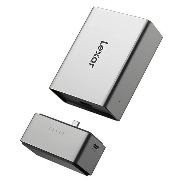 LEXAR Workflow Go Portabel Backup-hus med 2 modulfack (Workflow-läsare/SSD)
