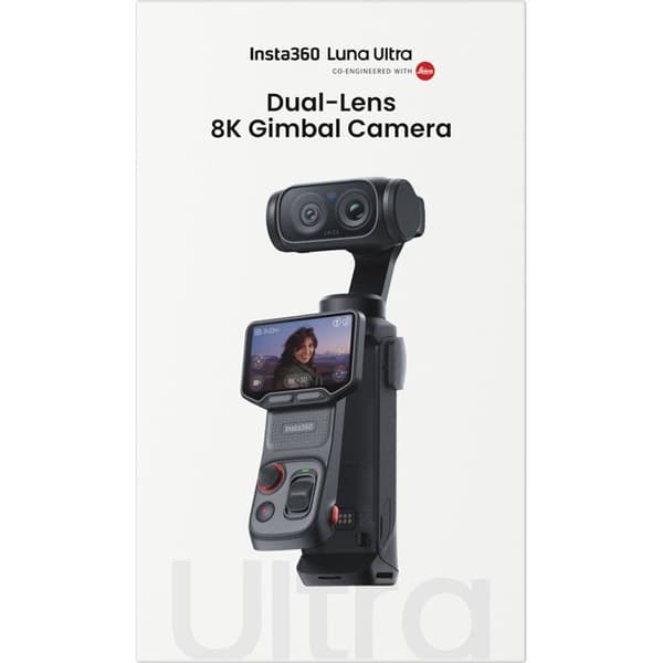 Urheilukamera - INSTA360 - Luna Ultra - Luoja - Paketti - Kosminen musta Cosmic Black