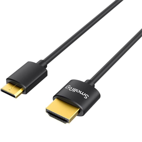 SMALLRIG Ultra Slim 4K HDMI-kabel (C till A) 55cm - 3041