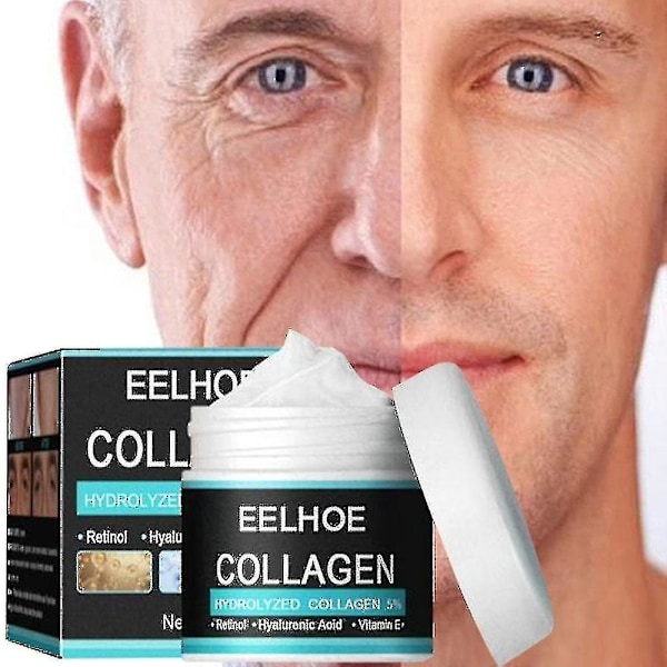 Men Collagen Anti-wrinkle Cream Hyaluronic Remove Wrinkles Moisturizing Anti-aging Firming Lifting W 1PC 30g