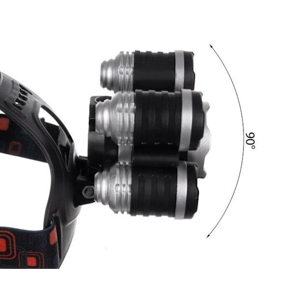 Kraftfull Pannlampa 5 x LED