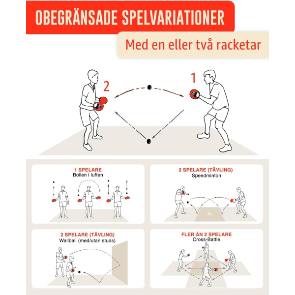 Boardball Racketspel Set TWO46