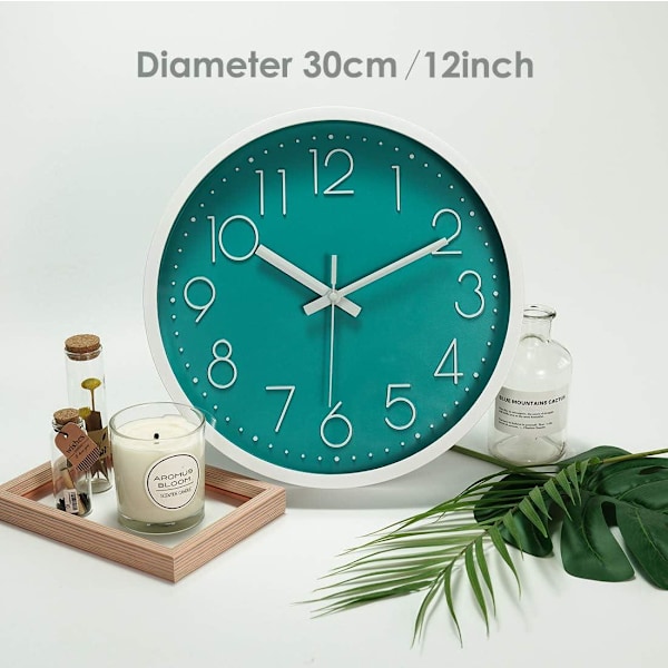 Väggklocka Cyan 30 cm 2-pack TOPKEY