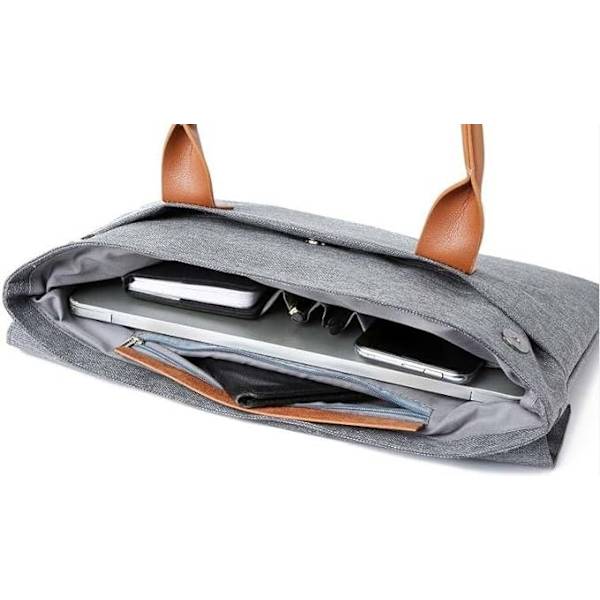 Damväska 15,6" Grå 3-pack MONIFER