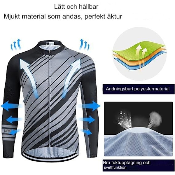 Cykelkläder Set Svart S SHINE FUTURE