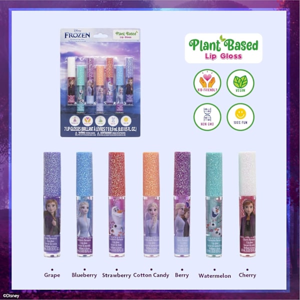 Disney Frozen Läppglans 7-pack Vegansk TOWNLEY GIRL
