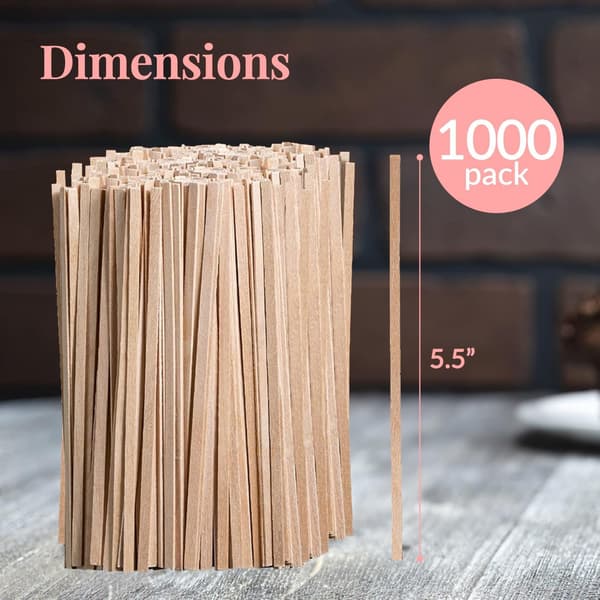 Kaffeomrörare Trä 1000-pack PRESTEE
