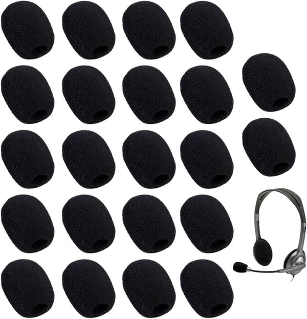 Mikrofonskum Svart 22-pack AWAVM